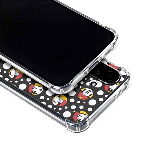 Disney Minnie Mouse Bubbles Face Pattern Galaxy A36 5G Clear Case