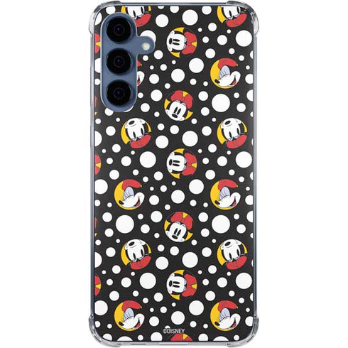 Disney Minnie Mouse Bubbles Face Pattern Galaxy A55 5G Clear Case