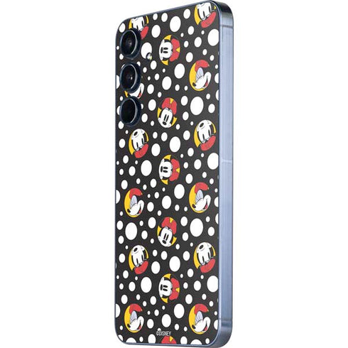 Disney Minnie Mouse Bubbles Face Pattern Galaxy A55 5G Skin