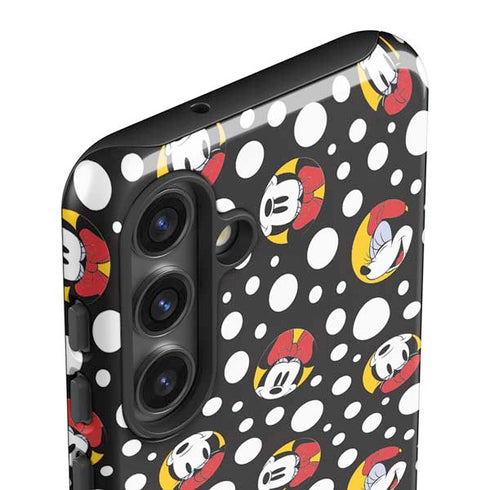 Disney Minnie Mouse Bubbles Face Pattern Galaxy S25 Impact Case