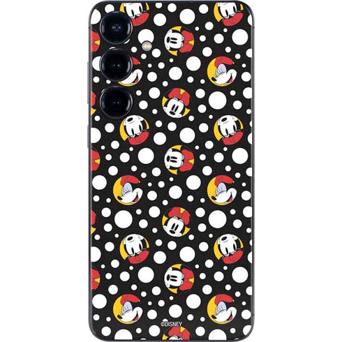 Disney Minnie Mouse Bubbles Face Pattern Galaxy S24 Skin