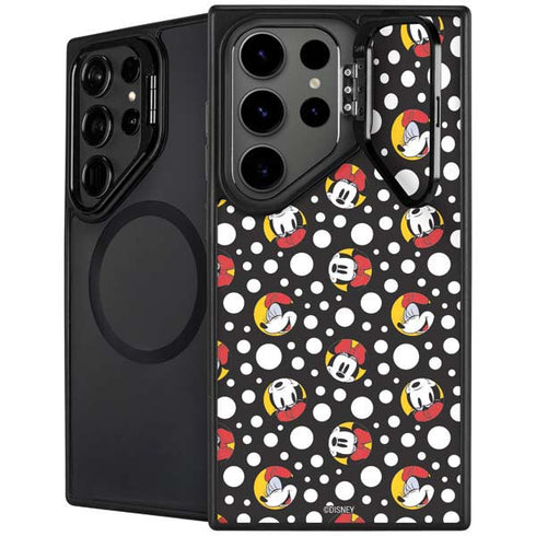 Disney Minnie Mouse Bubbles Face Pattern Galaxy S24 Ultra Kickstand Case