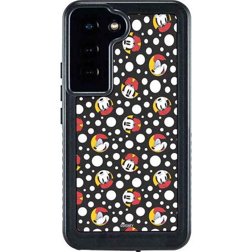 Disney Minnie Mouse Bubbles Face Pattern Galaxy S24 Waterproof Case