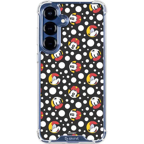 Disney Minnie Mouse Bubbles Face Pattern Galaxy S25 Clear Case