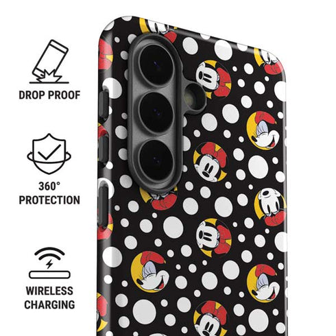 Disney Minnie Mouse Bubbles Face Pattern Galaxy S26 Impact Case