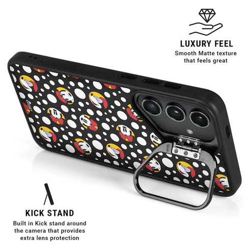 Disney Minnie Mouse Bubbles Face Pattern Galaxy S26 Plus Kickstand Case