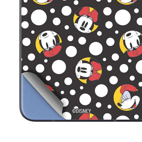 Disney Minnie Mouse Bubbles Face Pattern Galaxy Z Fold5 5G Skin