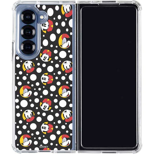 Disney Minnie Mouse Bubbles Face Pattern Galaxy Z Fold6 Clear Case