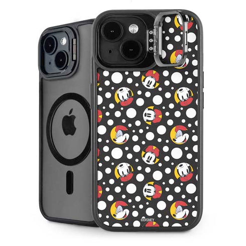 Disney Minnie Mouse Bubbles Face Pattern iPhone 15 Kickstand Case