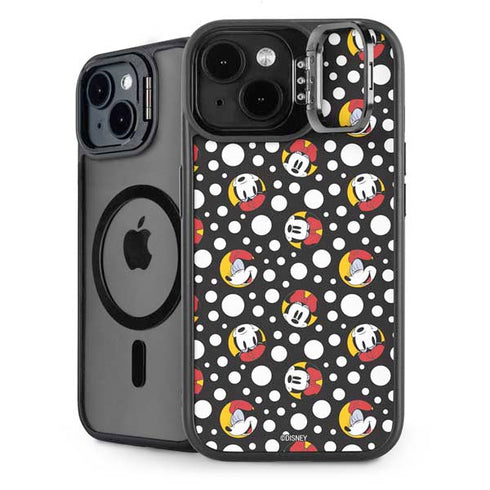 Disney Minnie Mouse Bubbles Face Pattern iPhone 15 Plus Kickstand Case