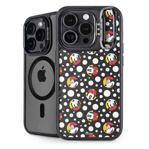Disney Minnie Mouse Bubbles Face Pattern iPhone 15 Pro Kickstand Case