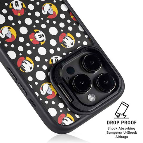 Disney Minnie Mouse Bubbles Face Pattern iPhone 15 Pro Kickstand Case