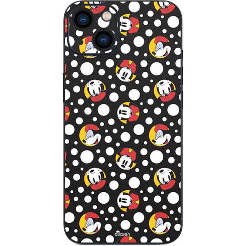 Disney Minnie Mouse Bubbles Face Pattern iPhone 15 Skin