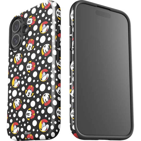 Disney Minnie Mouse Bubbles Face Pattern iPhone 16 Impact Case