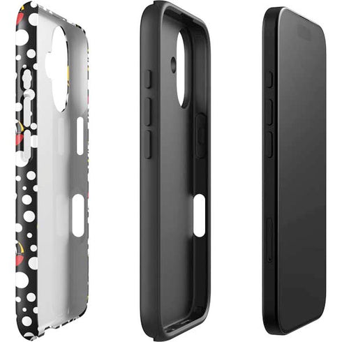 Disney Minnie Mouse Bubbles Face Pattern iPhone 16 Plus Impact Case