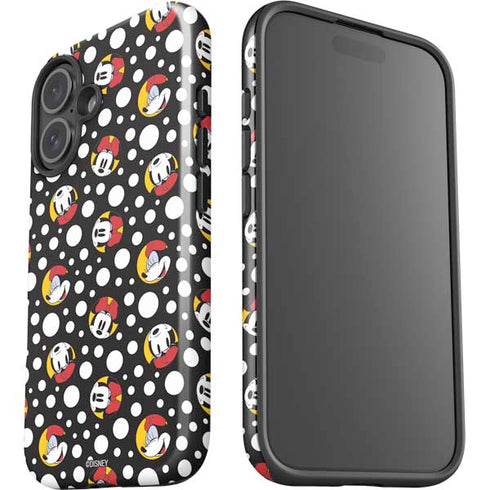 Disney Minnie Mouse Bubbles Face Pattern iPhone 16 Plus Impact Case