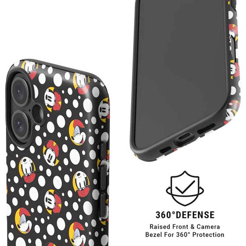Disney Minnie Mouse Bubbles Face Pattern iPhone 16 Plus Magsafe Impact Case