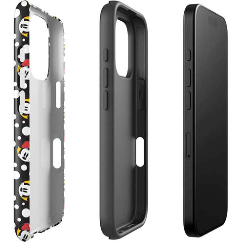 Disney Minnie Mouse Bubbles Face Pattern iPhone 16 Pro Impact Case