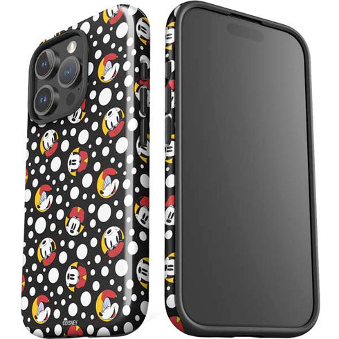 Disney Minnie Mouse Bubbles Face Pattern iPhone 16 Pro Impact Case
