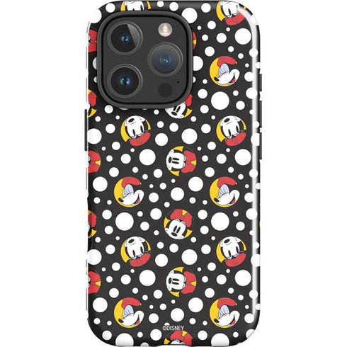 Disney Minnie Mouse Bubbles Face Pattern iPhone 16 Pro Max Impact Case