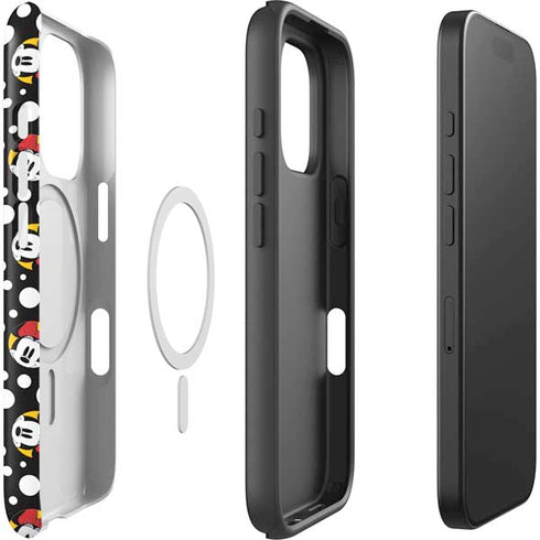 Disney Minnie Mouse Bubbles Face Pattern iPhone 16 Pro Max Magsafe Impact Case