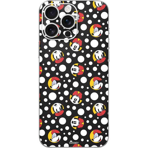 Disney Minnie Mouse Bubbles Face Pattern iPhone 16 Pro Max Skin
