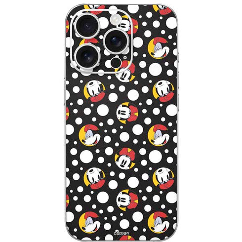 Disney Minnie Mouse Bubbles Face Pattern iPhone 16 Pro Skin