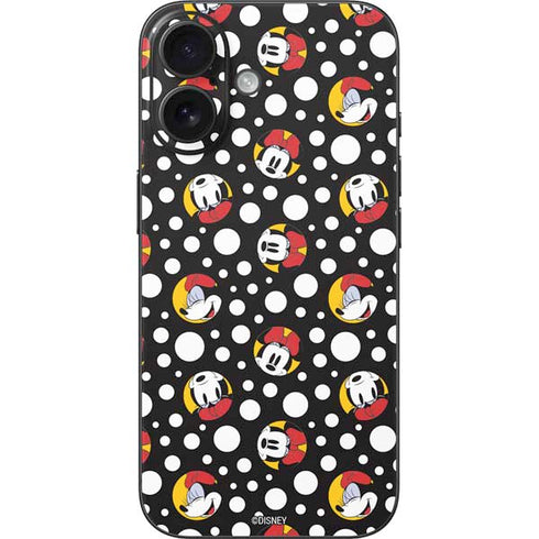Disney Minnie Mouse Bubbles Face Pattern iPhone 16 Skin