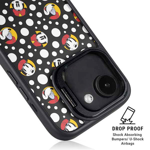 Disney Minnie Mouse Bubbles Face Pattern iPhone 16e Kickstand Case