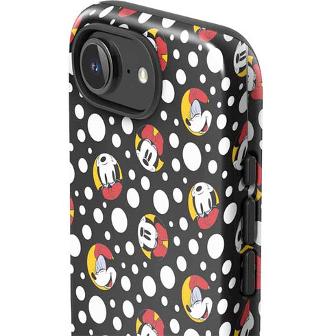 Disney Minnie Mouse Bubbles Face Pattern iPhone 16e Impact Case