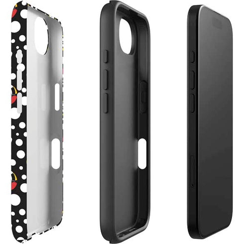 Disney Minnie Mouse Bubbles Face Pattern iPhone 16e Impact Case