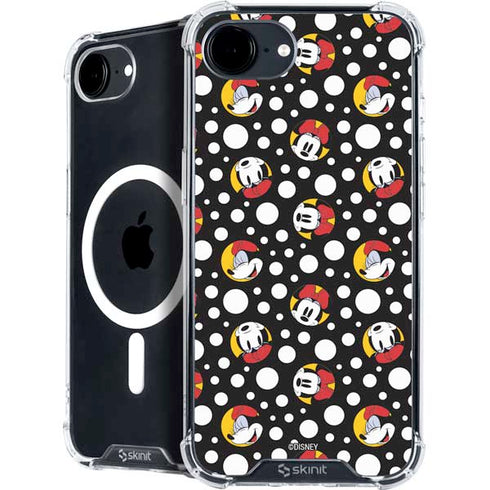 Disney Minnie Mouse Bubbles Face Pattern iPhone 16e MagSafe Case