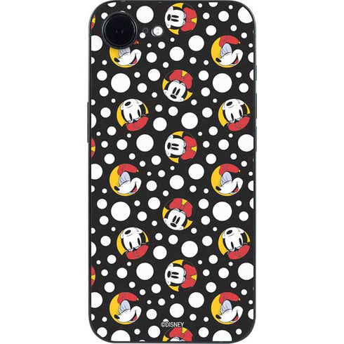 Disney Minnie Mouse Bubbles Face Pattern iPhone 16e Skin