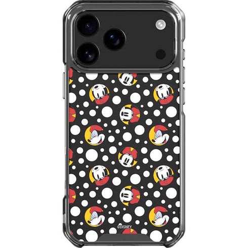 Disney Minnie Mouse Bubbles Face Pattern iPhone 18 Pro Max Clear Case