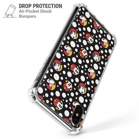 Disney Minnie Mouse Bubbles Face Pattern iPhone X/XS Clear Case