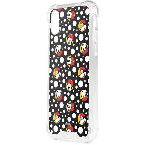 Disney Minnie Mouse Bubbles Face Pattern iPhone XS Clear Case