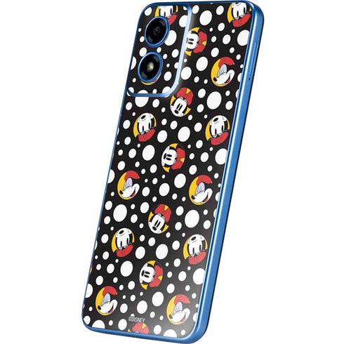 Disney Minnie Mouse Bubbles Face Pattern Moto G Play 4G (2024) Skin