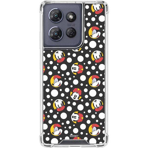 Disney Minnie Mouse Bubbles Face Pattern Moto G Play 5G (2025) Clear Case