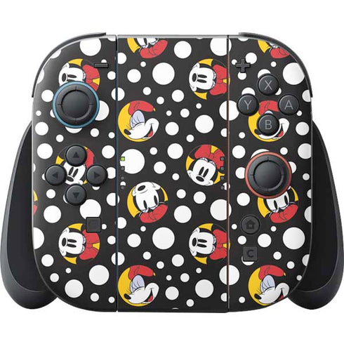 Disney Minnie Mouse Bubbles Face Pattern Nintendo Skins