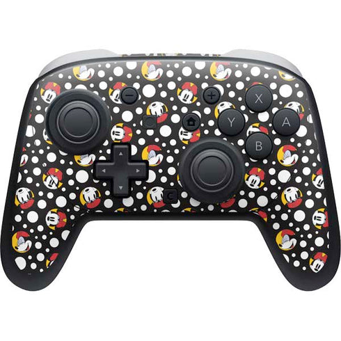 Disney Minnie Mouse Bubbles Face Pattern Nintendo Switch 2 (2025) Pro Controller Skin