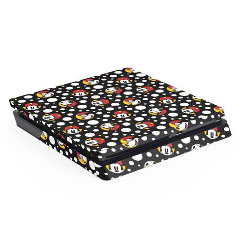 Disney Minnie Mouse Bubbles Face Pattern PlayStation PS4 Skins