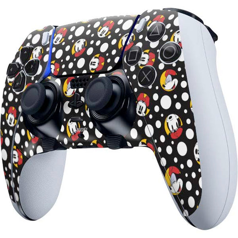 Disney Minnie Mouse Bubbles Face Pattern PS5 DualSense Edge Pro Controller Skin