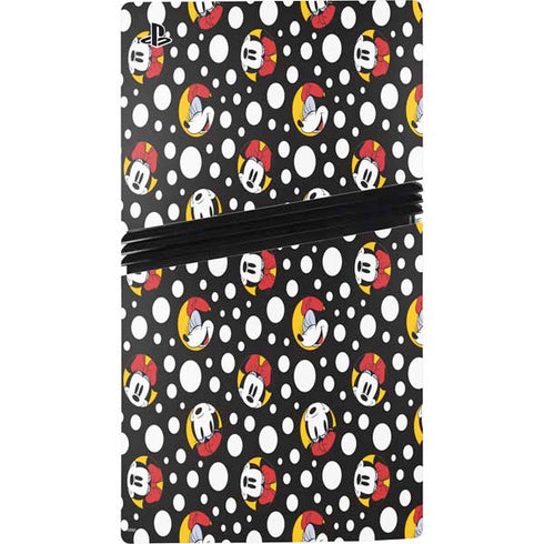 Disney Minnie Mouse Bubbles Face Pattern PS5 Pro Console Skin