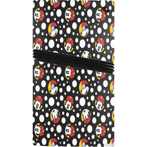 Disney Minnie Mouse Bubbles Face Pattern PS5 Pro Console Skin