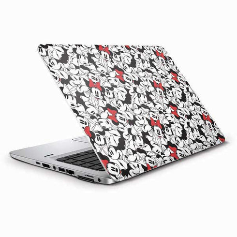Disney Minnie Mouse Red Color Pop Face Pattern HP Elitebook Skin
