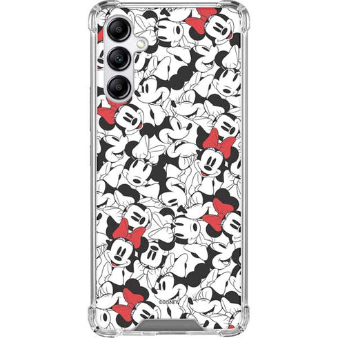 Disney Minnie Mouse Red Color Pop Face Pattern Gabb Phone 4 Clear Case