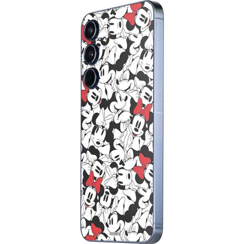Disney Minnie Mouse Red Color Pop Face Pattern Galaxy A35 5G Skin