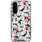 Disney Minnie Mouse Red Color Pop Face Pattern Galaxy A36 5G Clear Case