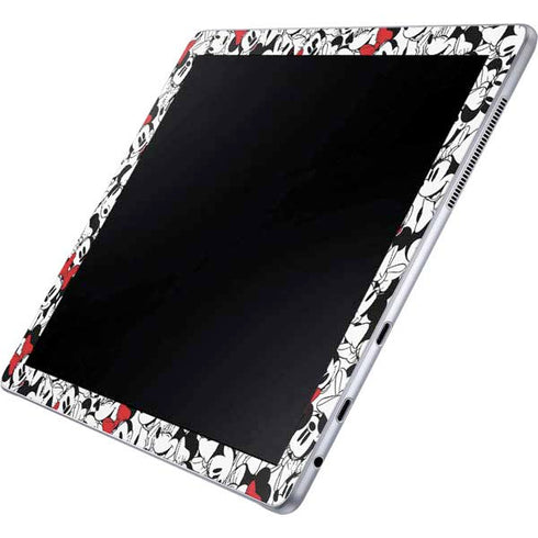 Disney Minnie Mouse Red Color Pop Face Pattern Galaxy Book 12in Skin