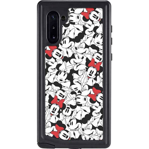 Disney Minnie Mouse Red Color Pop Face Pattern Galaxy Cases